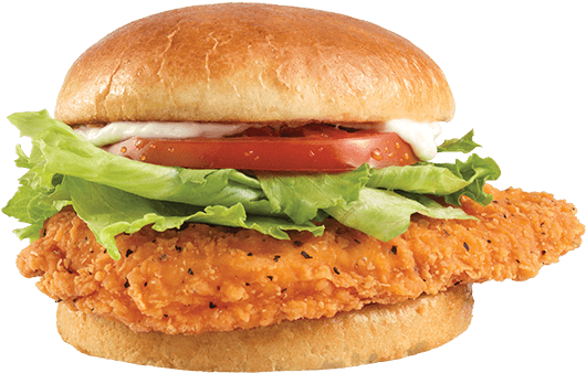 Wendy's Spicy Chicken Sandwich - Spicy Chicken Burger Wendys (643x378), Png Download
