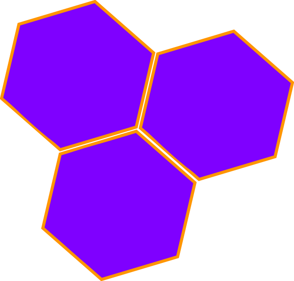 Purple Hive Hex Clip Art - Hex Clipart (600x574), Png Download