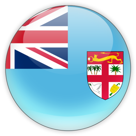 Fiji Flag Circle (640x480), Png Download