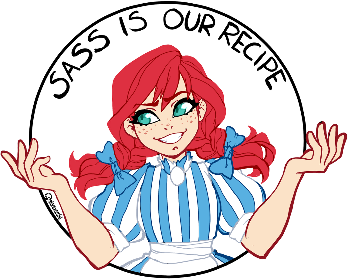Fast Food Facial Expression Fashion Accessory Nose - Wendy's Drawing (1200x960), Png Download
