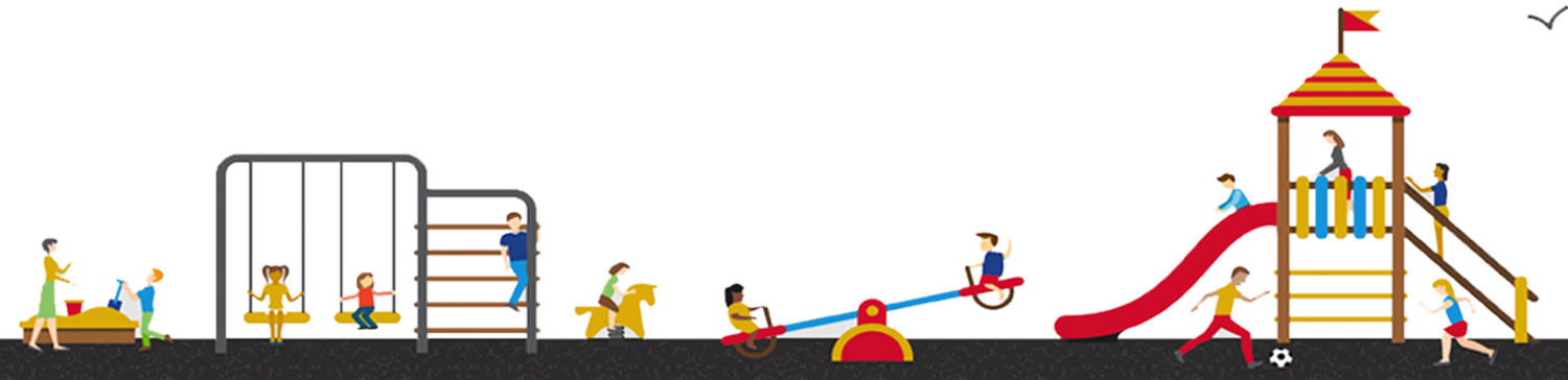 Open Infographic - Playground Illustration Png (1500x364), Png Download