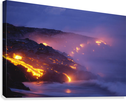 Hawaii, Big Island, Kilauea, Lava Flow Into Ocean At - Supplier Generic Hawaii Big Island Kilauea Lava Flow (428x344), Png Download