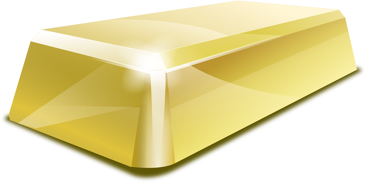 Lingotes De Oro Png - Gold Brick Clip Art (960x480), Png Download
