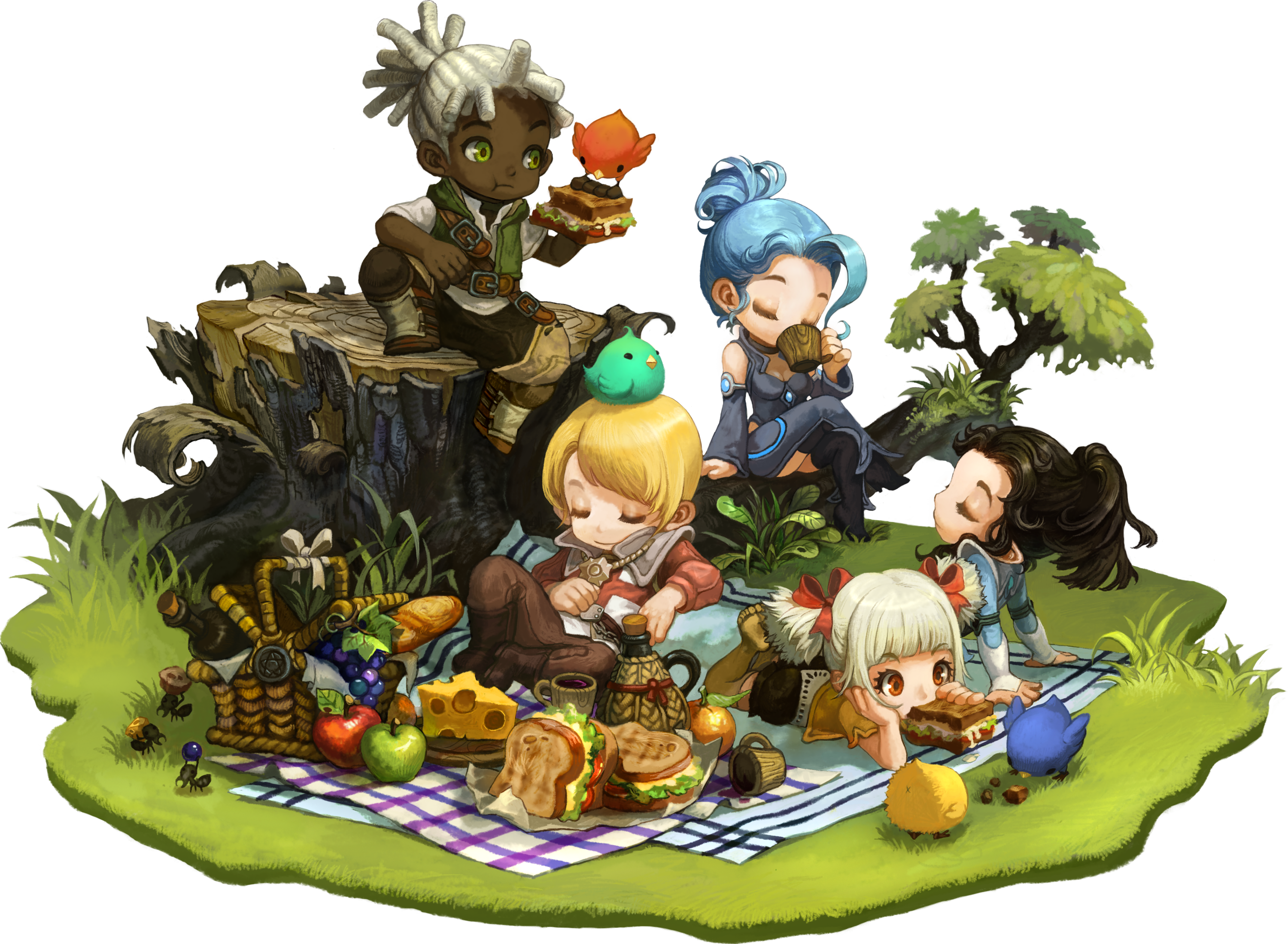 Dragonnest Picnic - Dragon Nest (3000x2200), Png Download