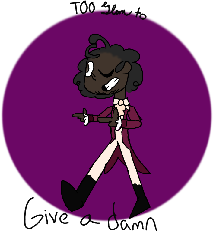 Too Glam To Give A Damn ~<3 - Cartoon (900x900), Png Download