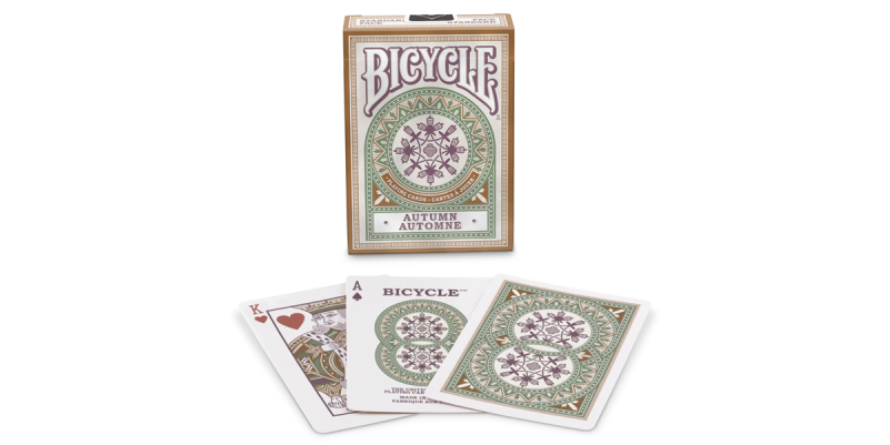 Autumn 1 - Bicycle Autumn Playing Cards - 1 Sealed Deck, Bronze (800x800), Png Download