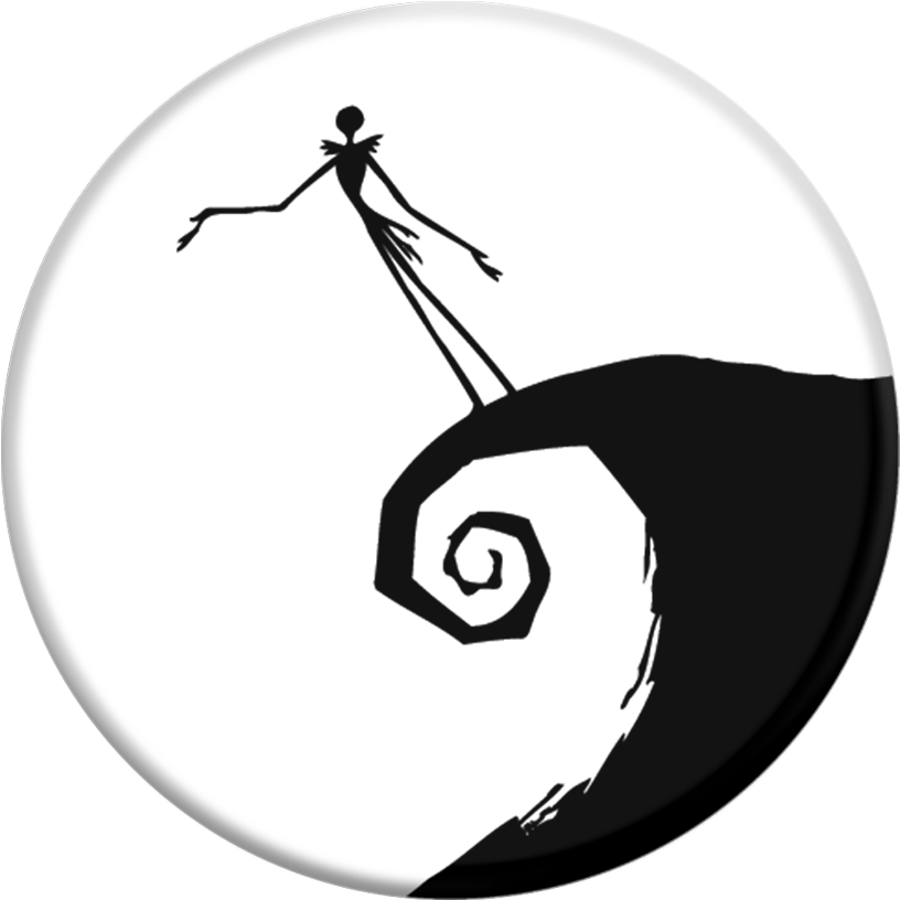 Moonlight Jack - Nightmare Before Christmas Jack Skellington Silhouette (1000x1000), Png Download