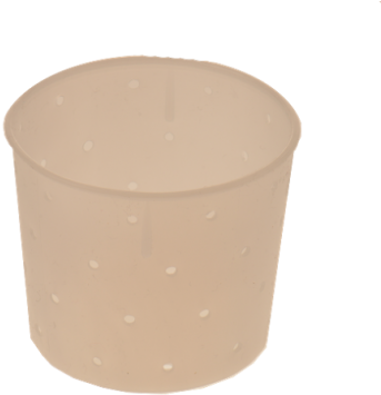 Cheese Making Mold 14- Small Beaker - Flowerpot (400x500), Png Download