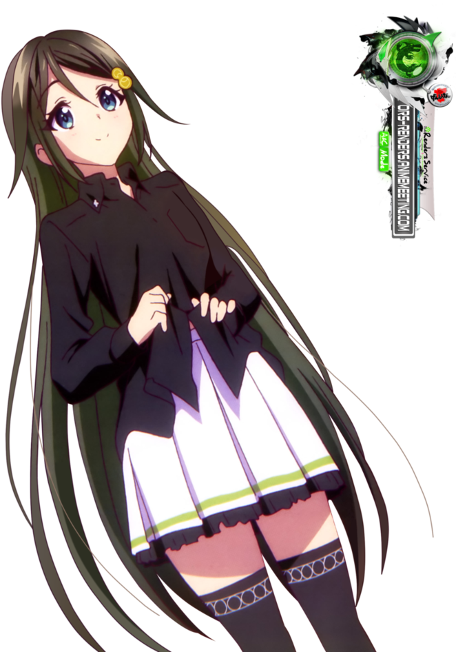 Anime Art Girl, Anime Girls, Phantom, Black Hair, Kawaii - Anime (827x967), Png Download