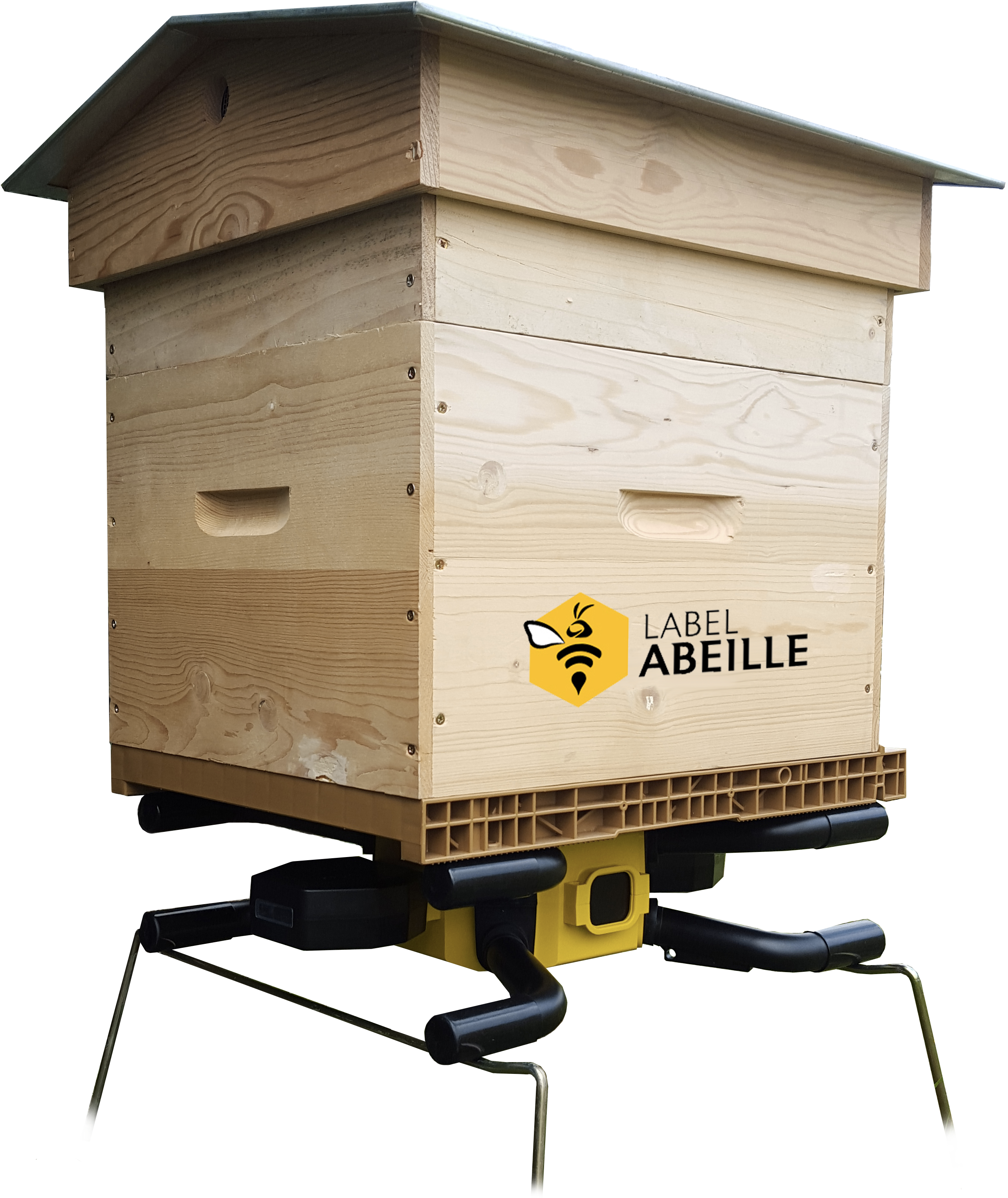 Know Everything About The Bee Label Connected Beehive - Label Abeille (2627x3106), Png Download