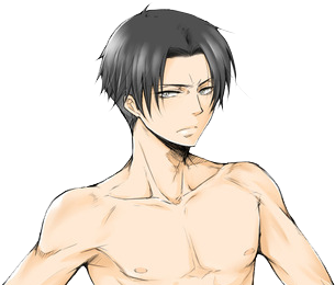 Anime Shirtless Levi (500x262), Png Download