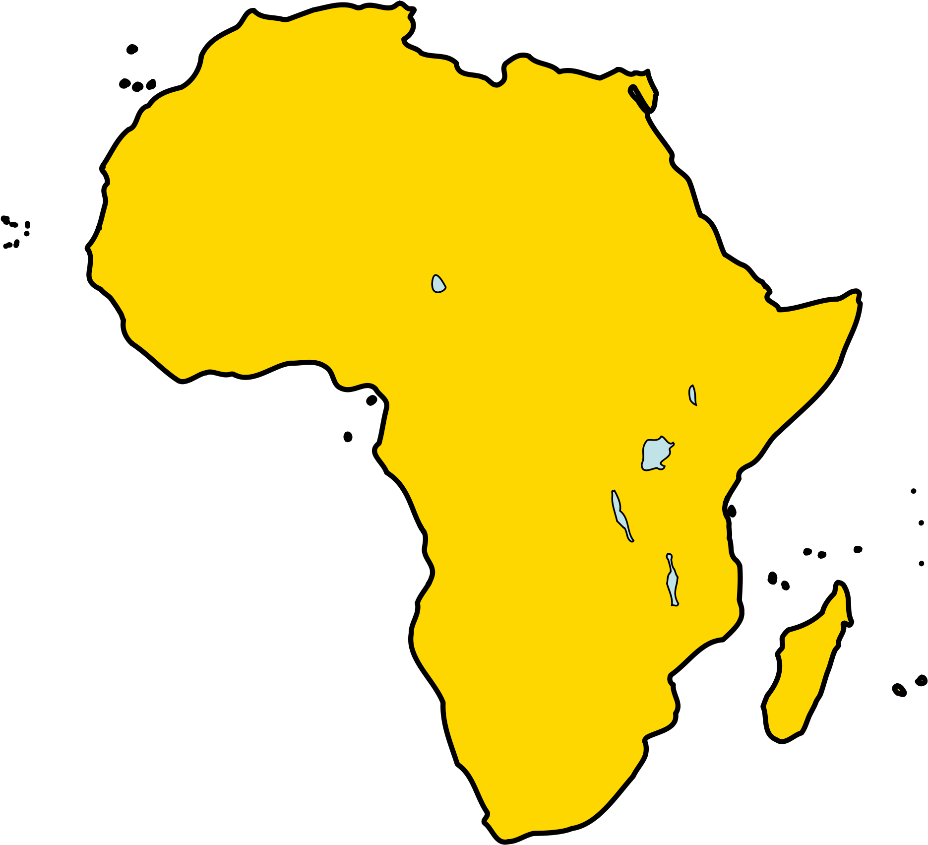 Africa Vector Continent - Africa Continent (2000x1828), Png Download