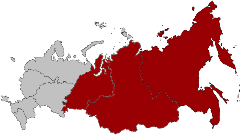 What Continent Is Russia In - Siberia Region Of Russia (800x461), Png Download
