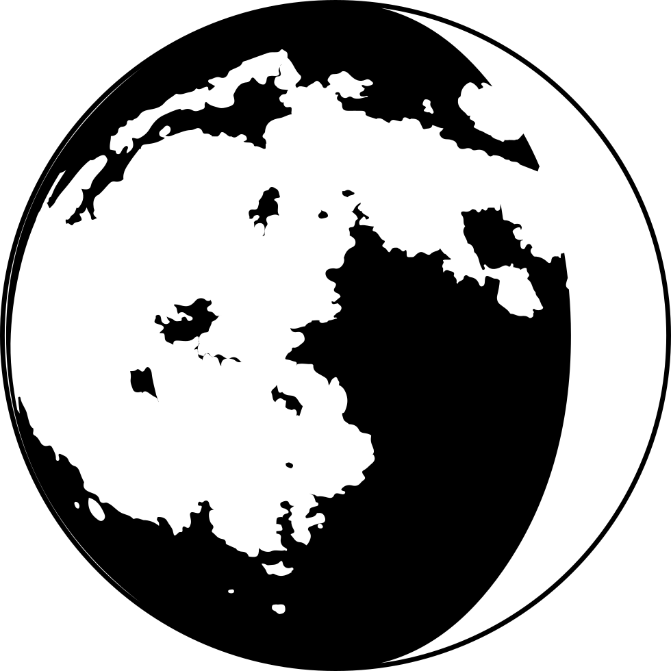 Moon Phase Symbol - Lunar Phase (980x980), Png Download