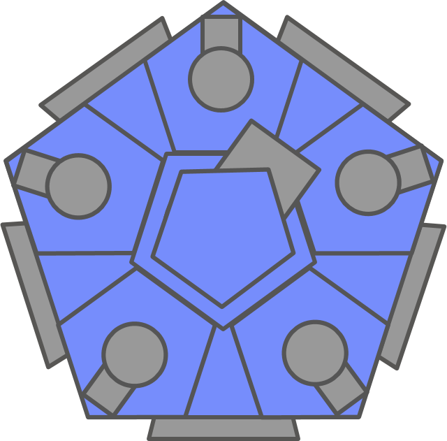 Omega Pentagon (640x631), Png Download