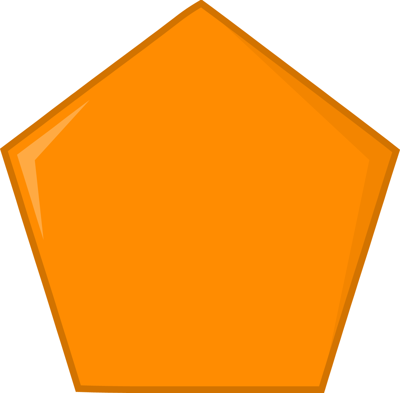 19, January 27, 2017 - Orange Pentagon Clipart (1586x1556), Png Download