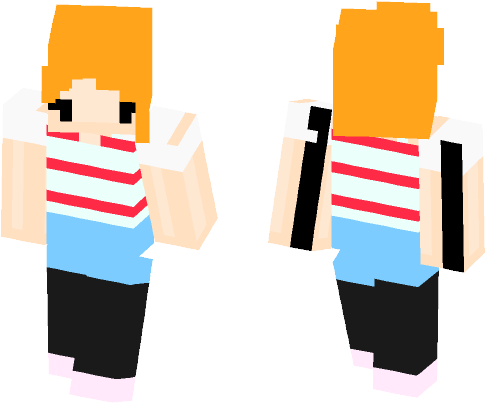 Female Minecraft Skins - Portable Network Graphics (584x497), Png Download