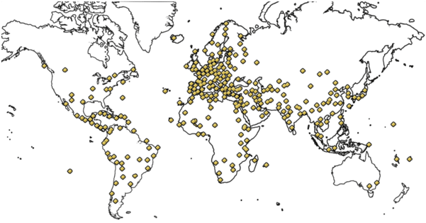 Imbalanced Distribution Of Cultural World Heritage - Map (850x333), Png Download