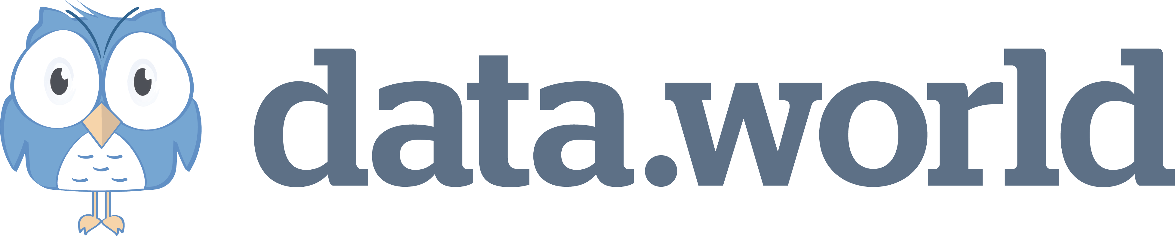 Logo - Data World Logo (3908x786), Png Download