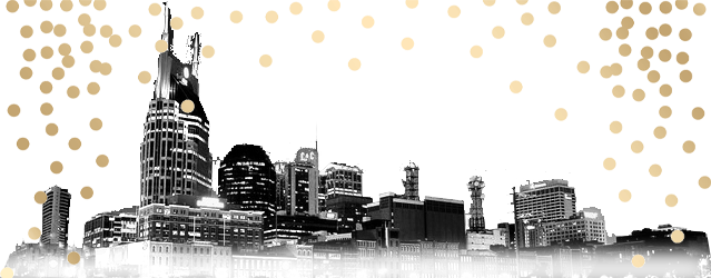 Confetti Falls On Nashville - Nashville Skyline Transparent Background (639x250), Png Download