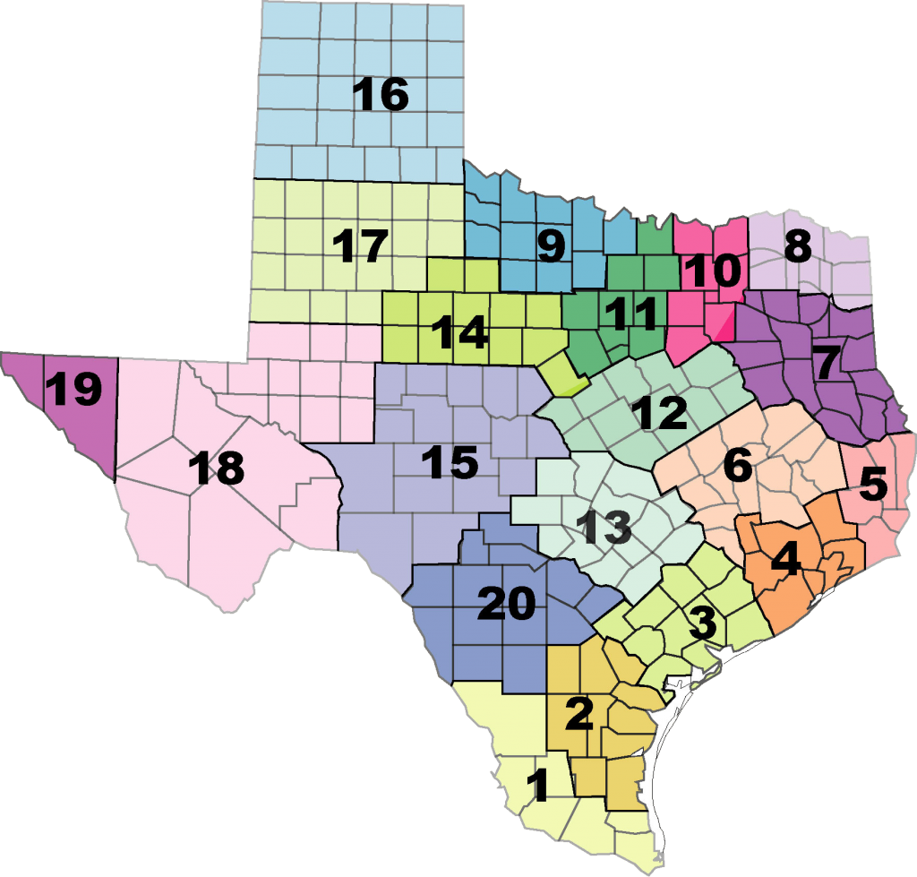 Escmap - Texas Esc Regions (1024x979), Png Download