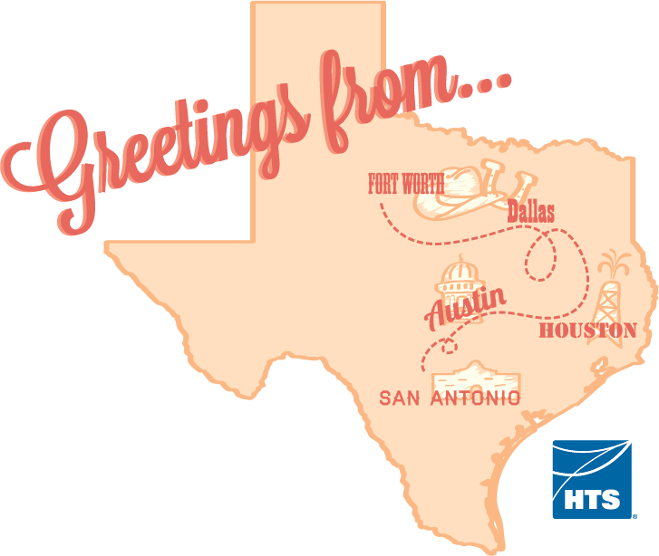 Texas Map - Road Trip - East Urban Home Bruce Stanfield Texas State Outl Ine (727x614), Png Download