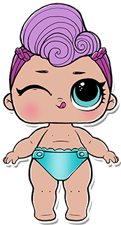 Lol Surprise Series 2 Lil Sisters 2 061 Lil Miss Punk - Lol Surprise Lil Miss Punk (403x550), Png Download