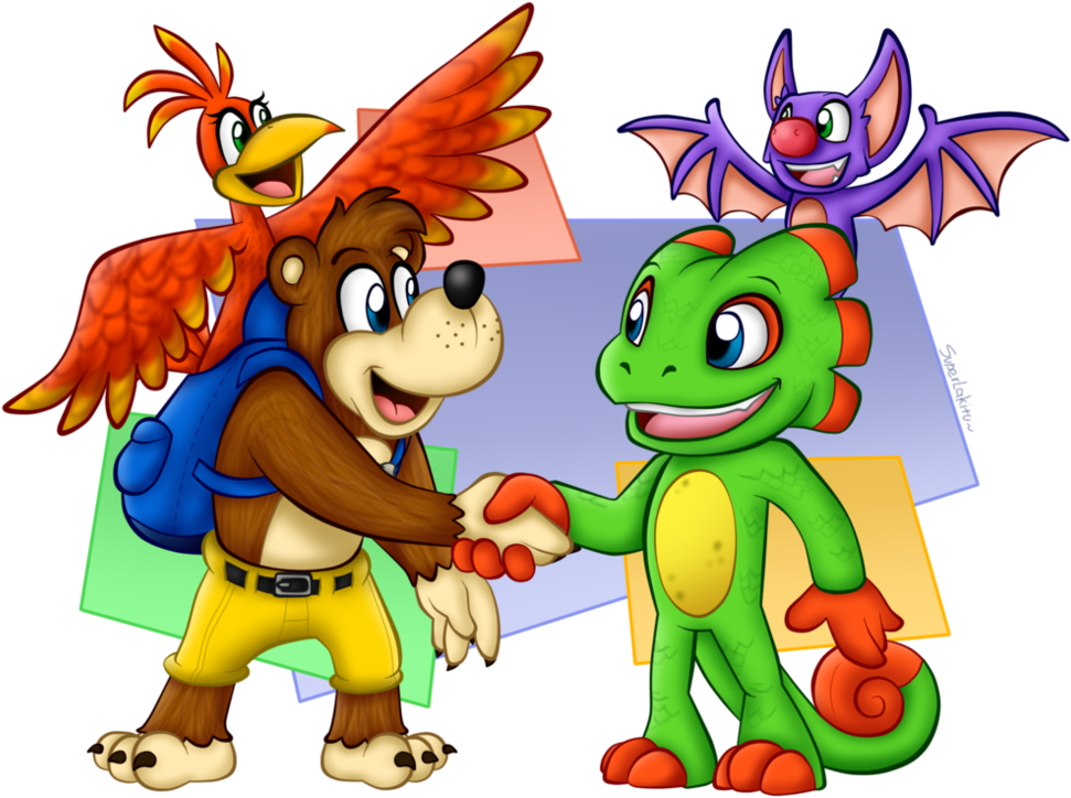 Also, Here Is Some Fan Art - Banjo Kazooie Yooka Laylee (1006x794), Png Download