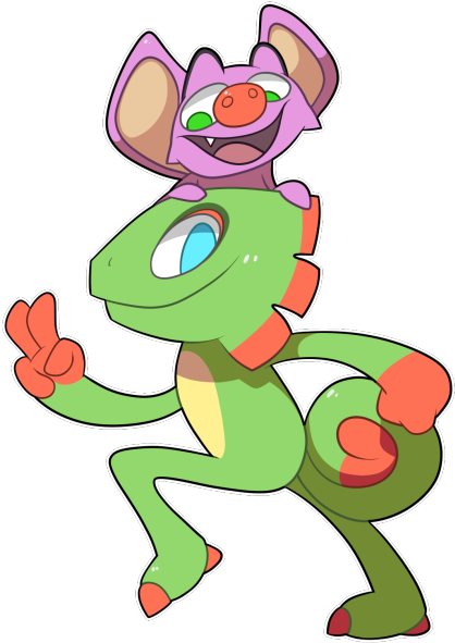 Yooka-laylee I'm Super Glad There's A Proper - Yooka Laylee Animation (500x655), Png Download