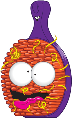 Bald Hair Brush - Grossery Gang Icky Eye Drops (412x406), Png Download