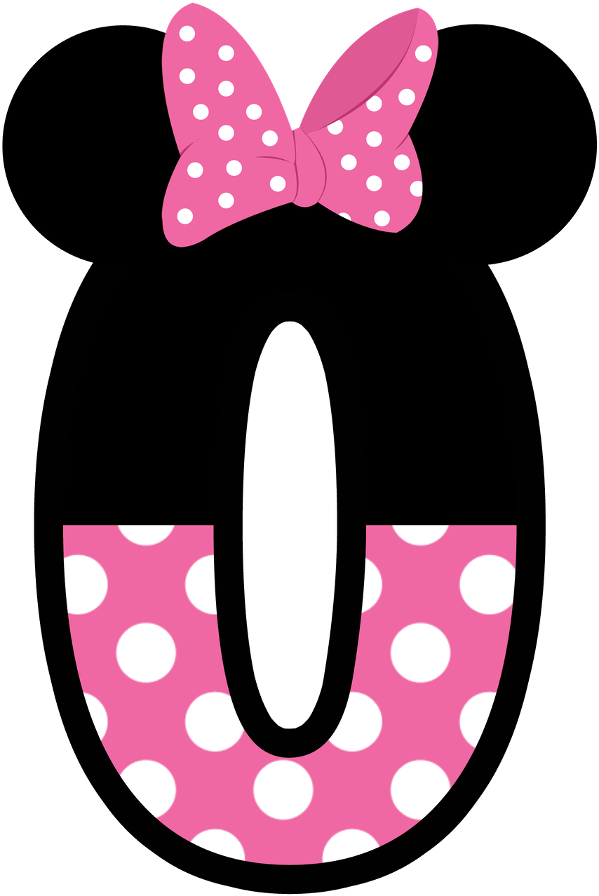 Download Hd Hermosos Numeros Formato Png Letra O De Minnie Transparent Png Image Nicepng Com