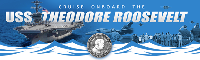 Home > Uss Theodore Roosevelt Friends And Family Cruise - Theodore Roosevelt (660x198), Png Download