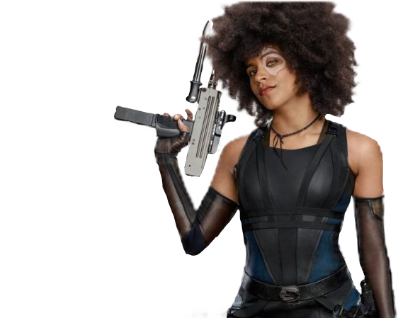 Free Marvel Freetoedit - Zazie Beetz Deadpool 2 (562x449), Png Download
