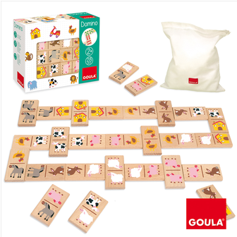 Goula - Farm Domino - Goula 50267 Wooden Dominoes Farm (630x335), Png Download