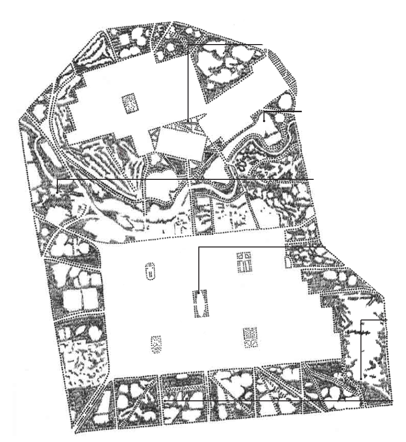 Figure Ground Made By Combining All The Pre-existing - Diagram (829x902), Png Download