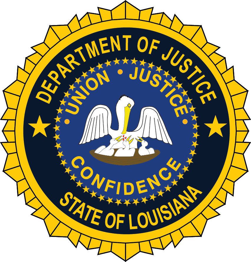 Department Of Justice - Attorney General Louisiana Seal (853x889), Png Download