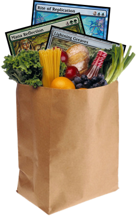 Staples Title Image - Stereotypical Grocery Bag (281x439), Png Download
