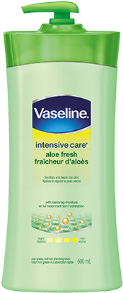 600ml - Vaseline Intensive Care Aloe Soothe Body Lotion (353x470), Png Download