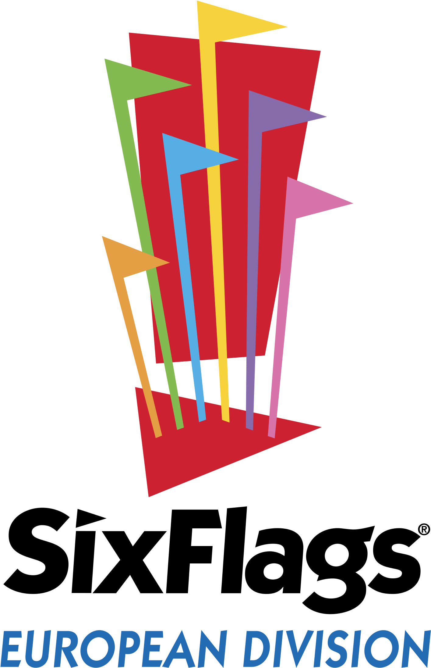 Six Flags European Division Logo Png Transparent - Six Flags Ticket (2400x2400), Png Download
