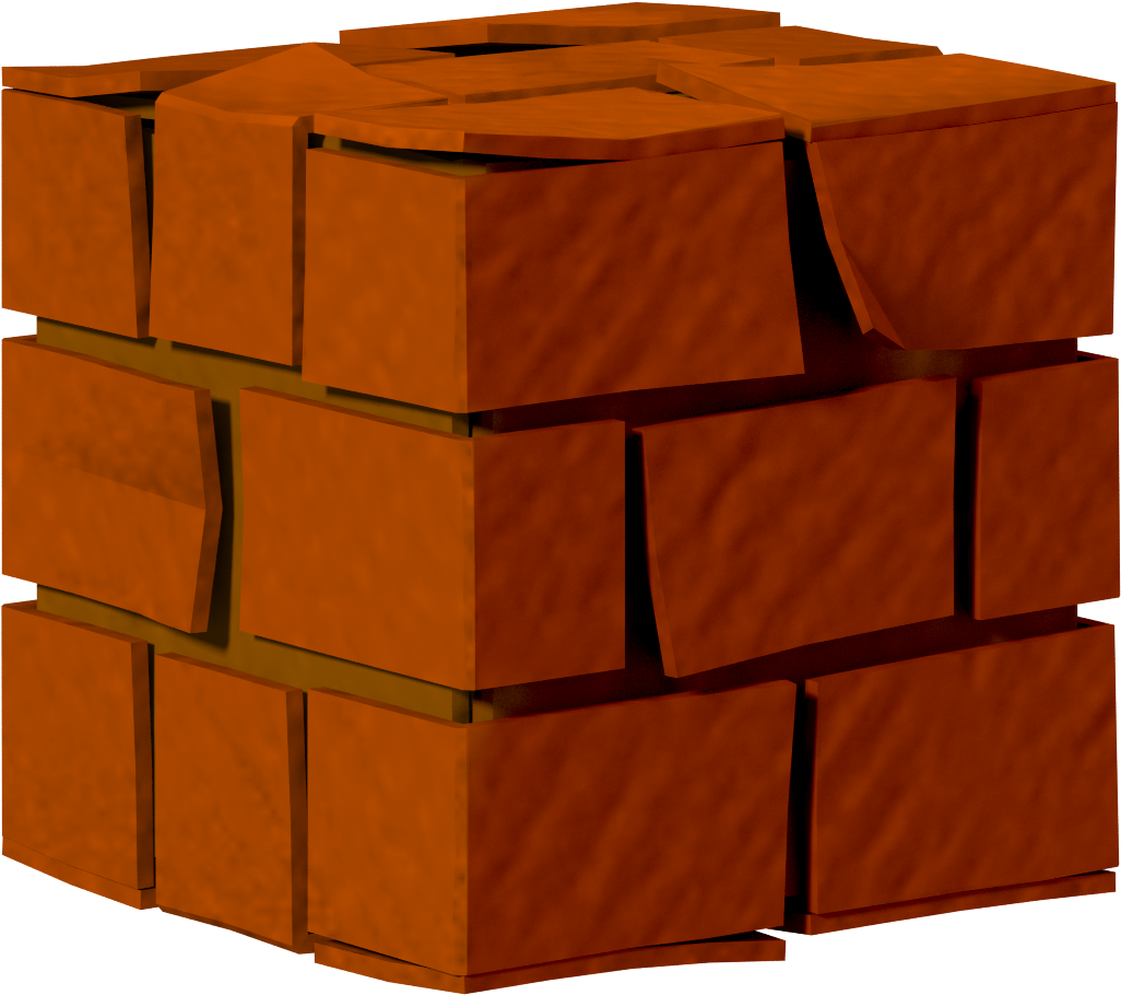 Clipart Black And White Brick Png For Free Download - Paper Mario Color Splash Block Png (1233x1116), Png Download