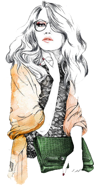 Chica Png Vintage - Lutheen Illustration (323x640), Png Download