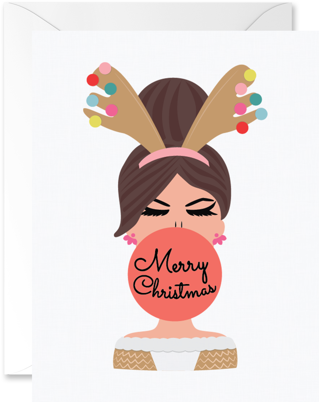 Hey Chica Merry Christmas Reindeer Outfit Sand Skin - Human Skin Color (1300x1300), Png Download