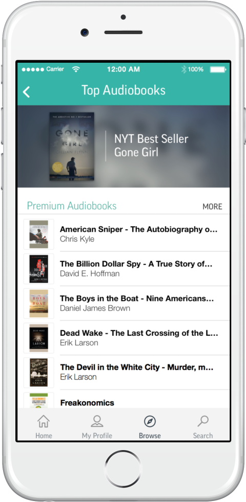 Audiobooks Tunein Premium - Iphone (1200x1200), Png Download