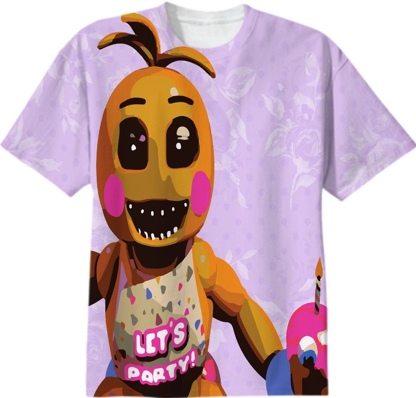 Shop Kawaii Toy Chica Cotton T Shirt By Hipster Chicken - Kawaii Toy Chica (856x820), Png Download