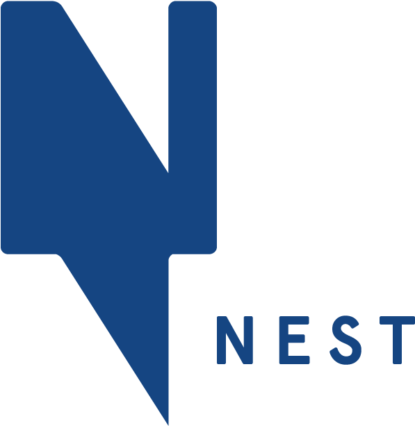 Nest Logo In Dark Blue - Graphics (2100x660), Png Download