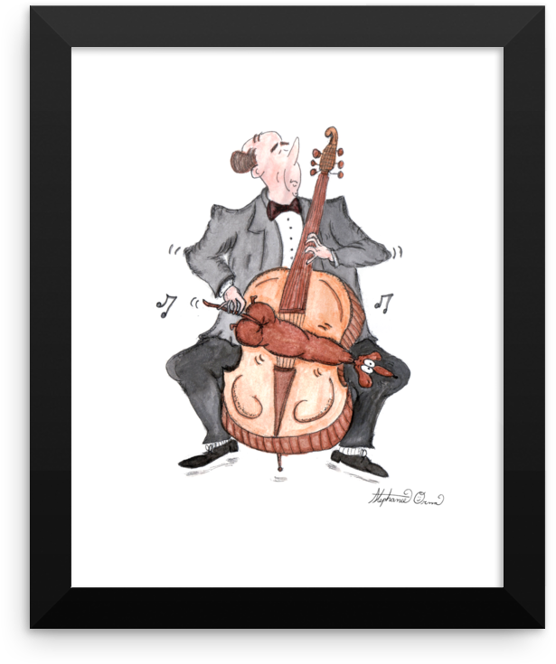 Wiener Dog Framed Art - Dachshund (639x747), Png Download