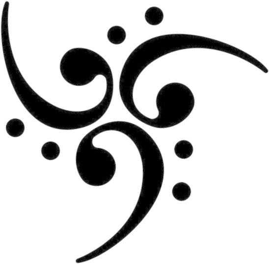 Bass Clef 666 By Xxx515xxx On Clipart Library - Bass Clef Design (600x583), Png Download