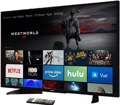 Amazon Fire Tv Edition Televisions - Toshiba Fire Tv Edition (640x340), Png Download