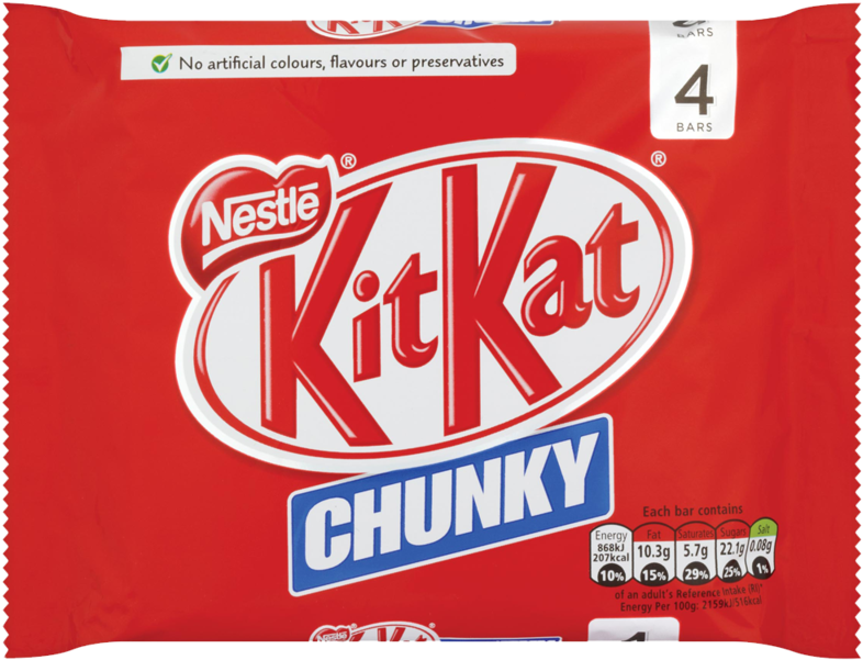 Kitkat Chunky 4pk - Kit Kat Chunky 3 1 (800x800), Png Download