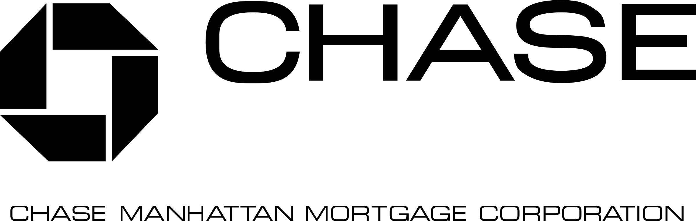 Chase Logo Png Transparent - Chase Manhattan Corporation Logo (2400x763), Png Download